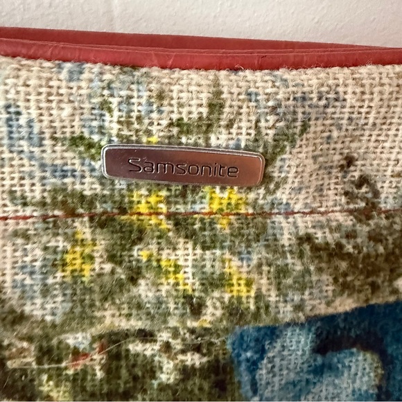 80 🍒 Vintage Samsonite | Floral Tapestry Briefcase Bag | Retro Floral - Picture 5 of 13